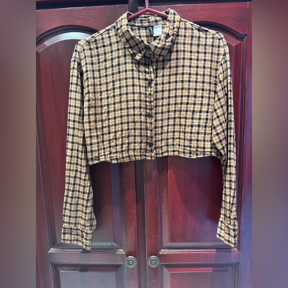 H&M Cropped Flannel Womens Shirt